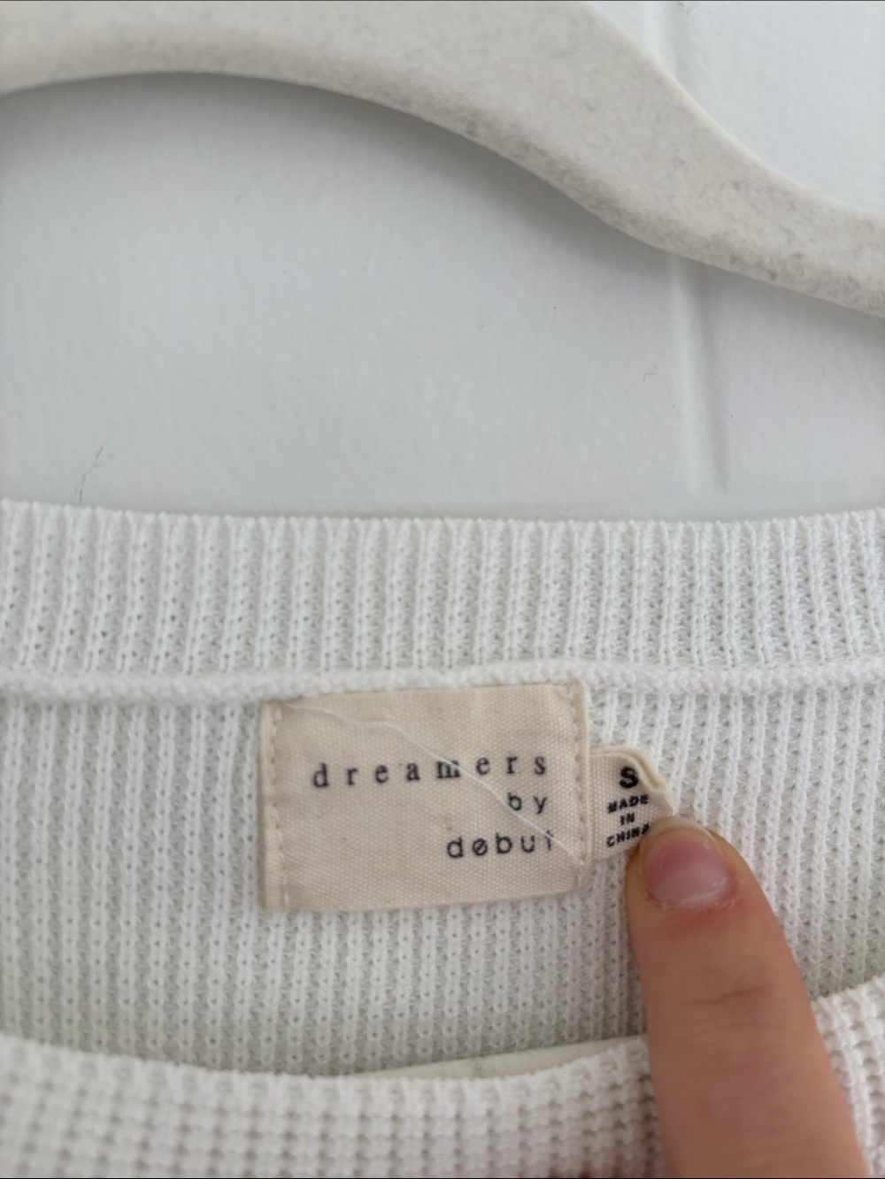 Women's Cream Knit Short-Sleeve Boxy Pullover - Picture 2 of 6